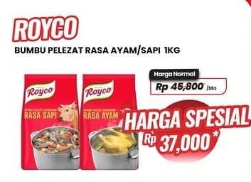 Promo Harga Royco Penyedap Rasa Sapi, Ayam 1000 gr - Carrefour