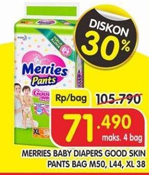 Promo Harga Merries Pants Good Skin M50, L44, XL38  - Superindo