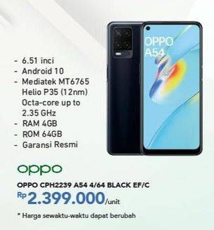 Promo Harga OPPO A54  Crystal Black  - Carrefour