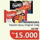 Promo Harga Mamasuka Topokki Instant Ready To Cook Spicy, Original 134 gr - Alfamidi