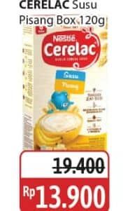 Promo Harga Nestle Cerelac Bubur Bayi Susu Pisang 120 gr - Alfamidi