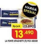 Promo Harga LA FONTE Spaghetti 450 gr - Superindo