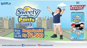 Promo Harga SWEETY Silver Pants Boys L28, XL26  - Indomaret