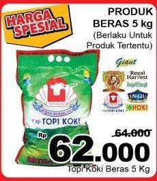 Promo Harga Topi Koki Beras Setra Ramos 5 kg - Giant