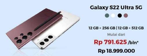 Promo Harga Samsung Galaxy S22 Ultra 5G 12GB + 256GB, 12GB + 512GB  - Erafone