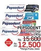 Promo Harga Pepsodent Pasta Gigi Action 123 190 gr - LotteMart
