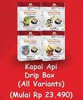 Promo Harga Kapal Api Kopi Easy Drip All Variants per 5 pcs 10 gr - Hypermart