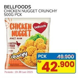 Promo Harga Belfoods Nugget Chicken Nugget Crunchy 500 gr - Indomaret