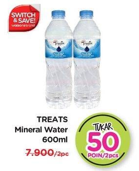 Promo Harga TREATS BY WATSONS Mineral Water All Variants 600 ml - Watsons