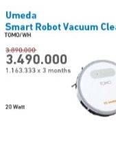 Promo Harga UMEDA TOMO/WH | Robot Vacuum Cleaner and Mop  - Electronic City