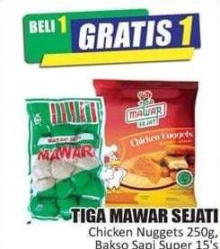 Promo Harga TIGA MAWAR SEJATI Chicken Nugget & Bakso Sapi Super  - Hari Hari