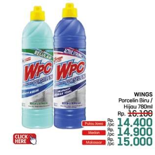 Promo Harga WPC Pembersih Porselen Biru, Hijau 780 ml - LotteMart
