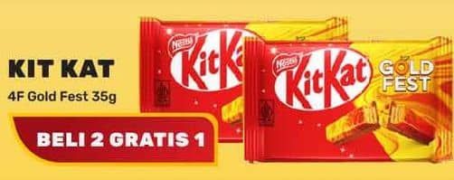 Promo Harga Kit Kat Chocolate 4 Fingers Gold 35 gr - Yogya