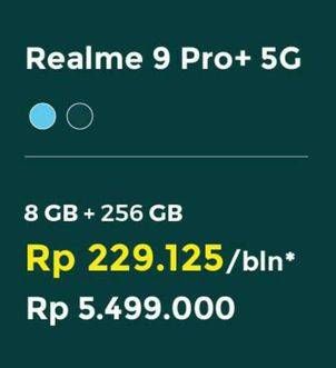 Promo Harga REALME 9 Pro+ 5G 8 GB + 256 GB  - Erafone