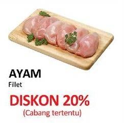 Promo Harga Ayam Fillet per 100 gr - Yogya