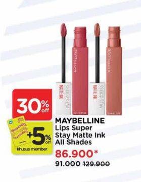 Promo Harga Maybelline Super Stay Matte Ink All Variants 5 ml - Watsons