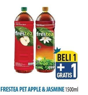 Promo Harga Frestea Minuman Teh Apple, Original, Jasmine 1500 ml - Hypermart