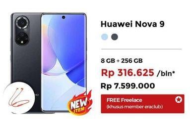 Promo Harga HUAWEI Nova 9 Smartphone 8 GB + 256 GB  - Erafone