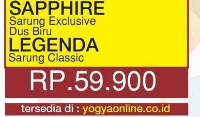 Promo Harga SAPPHIRE Sarung/LEGENDA Sarung Classic  - Yogya