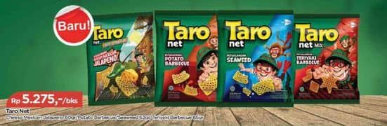 Promo Harga Taro Net Mix Teriyaki Barbeque, Potato BBQ, Seaweed 65 gr - TIP TOP
