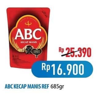Promo Harga ABC Kecap Manis 520 ml - Hypermart