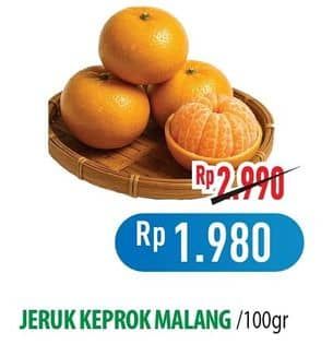 Promo Harga Jeruk Keprok Malang per 100 gr - Hypermart