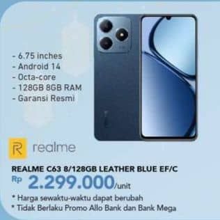 Promo Harga Realme C63 8/128 GB  - Carrefour