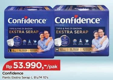 Confidence Adult Pants Slim & Fit Extra Absorb 8 pcs Harga Promo Rp53.990