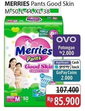 Promo Harga Merries Pants Good Skin M50, L44, XL38 38 pcs - Alfamidi