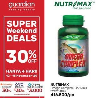 Promo Harga NUTRIMAX Omega Complex 8 In 1 60 pcs - Guardian