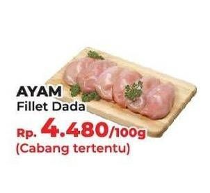 Promo Harga Ayam Fillet per 100 gr - Yogya