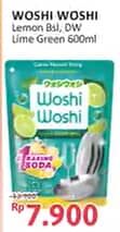 Woshi Woshi Dishwash  600 ml Diskon 38%, Harga Promo Rp7.900, Harga Normal Rp12.900