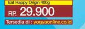 Promo Harga Eat Happy Chicken Nugget Origin 400 gr - Yogya