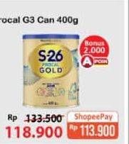 Promo Harga S26 Procal Gold Susu Pertumbuhan Vanilla 400 gr - Alfamart