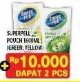 Promo Harga SUPER PELL Pembersih Lantai Green, Yellow 1600 ml - Hypermart