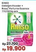 Promo Harga Rinso Anti Noda Deterjen Bubuk + Molto Pink Rose Fresh, + Molto Purple Perfume Essence 770 gr - Indomaret