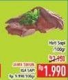 Promo Harga Beef Liver (Hati Sapi) per 100 gr - Hypermart