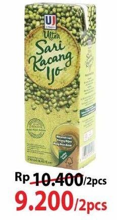 Promo Harga Ultra Sari Kacang Ijo 250 ml - Alfamart