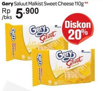 Promo Harga GERY Malkist Sweet Cheese 110 gr - Carrefour