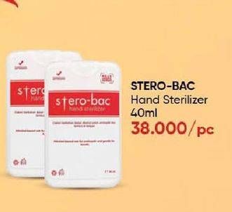 Promo Harga Sterobac Hand Sterilizer 40 ml - Guardian