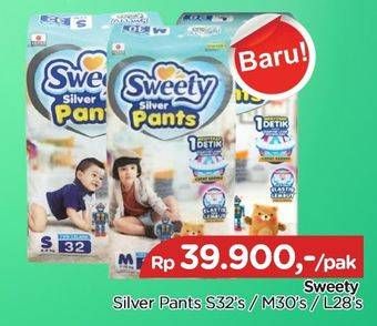 Promo Harga Sweety Silver Pants L28, M30, S32 28 pcs - TIP TOP