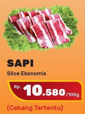 Promo Harga Daging Sapi Slice per 100 gr - Yogya