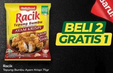 Promo Harga Indofood Racik Tepung Bumbu Ayam Krispi 75 gr - TIP TOP