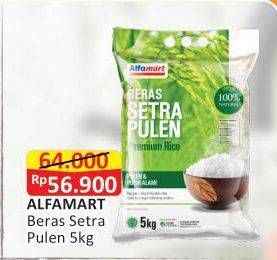 Promo Harga ALFAMART Beras Setra Pulen 5000 gr - Alfamart