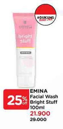 Promo Harga Emina Face Wash Bright Stuff 100 gr - Watsons