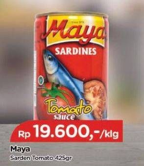 Promo Harga MAYA Sardines Tomat / Tomato 425 gr - TIP TOP