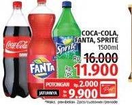 Coca-cola, fanta, sprite 1500ml