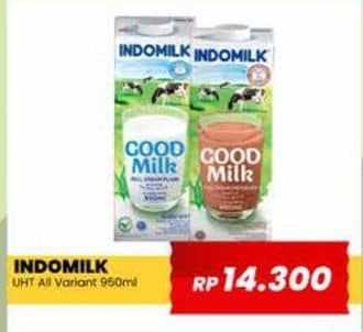 Promo Harga Indomilk Susu UHT All Variants 950 ml - Yogya