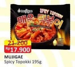 Promo Harga Mujigae Spicy Topokki 195 gr - Alfamart
