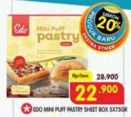 Promo Harga EDO Puff Pastry Sheets 375 gr - Superindo